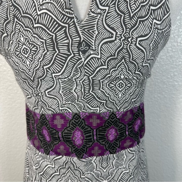 Prana Womens Skye Mandala Boho Print Maxi Dress in Grey and Purple Size Small - Picture 9 of 11